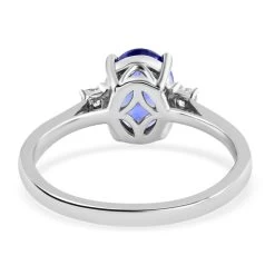 Certified And Appraised RHAPSODY 950 Platinum AAAA Tanzanite And E-F VS Diamond Ring 4.50 Grams 2.15 Ctw -Jewelry store 3886639 4
