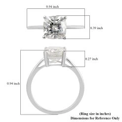 LUXORO 10K Rose Gold Moissanite Solitaire Ring With Teddy Bear Packaging 2.45 Ctw -Jewelry store 4004683 6
