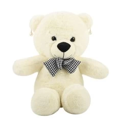 10K Yellow Gold White Edison Pearl Solitaire Lever Back Earrings With Teddy Bear Packaging -Jewelry store 4004715 3