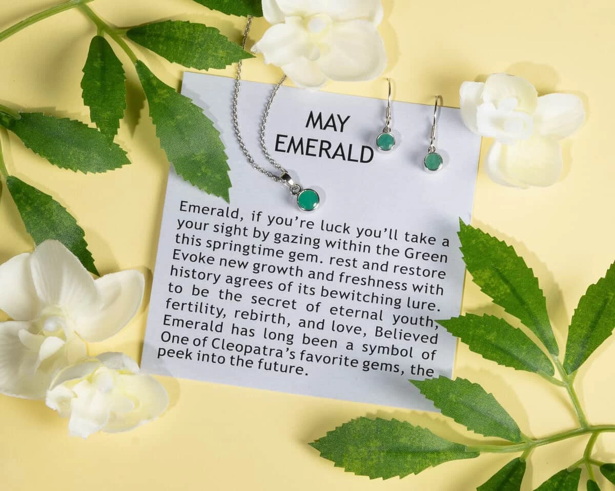 May Birthstone Jewelry Gift Set With Socoto Emerald Earrings And Pendant In Platinum Over Sterling Silver With Stainless Steel Necklace 20 In 1.70 Ctw 3 May Birthstone Jewelry Gift Set With Socoto Emerald Earrings And Pendant In Platinum Over Sterling Silver With Stainless Steel Necklace 20 In 1.70 Ctw