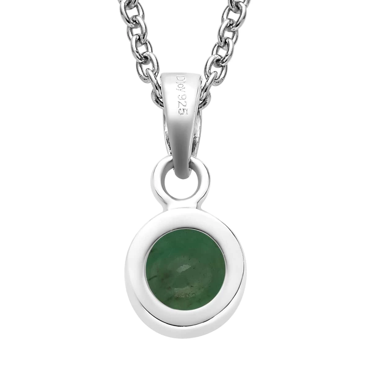 May Birthstone Jewelry Gift Set With Socoto Emerald Earrings And Pendant In Platinum Over Sterling Silver With Stainless Steel Necklace 20 In 1.70 Ctw 8 May Birthstone Jewelry Gift Set With Socoto Emerald Earrings And Pendant In Platinum Over Sterling Silver With Stainless Steel Necklace 20 In 1.70 Ctw - Image 6