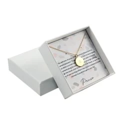Dainty Pause Pendant Necklace (16-18 Inches) In 14K YG Over Sterling Silver (3.90 G)