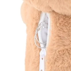 14K White Gold Diamond-Cut Hoop Earrings 1.60 Grams With Teddy Bear Packaging 1.60 Grams -Jewelry store 4138508 5