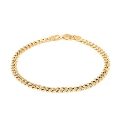 10K Yellow Gold 3.75 Mm Miami Cuban Chain Bracelet (8.0In) And Necklace 20 Inches 9.50 Grams -Jewelry store 4143575 3