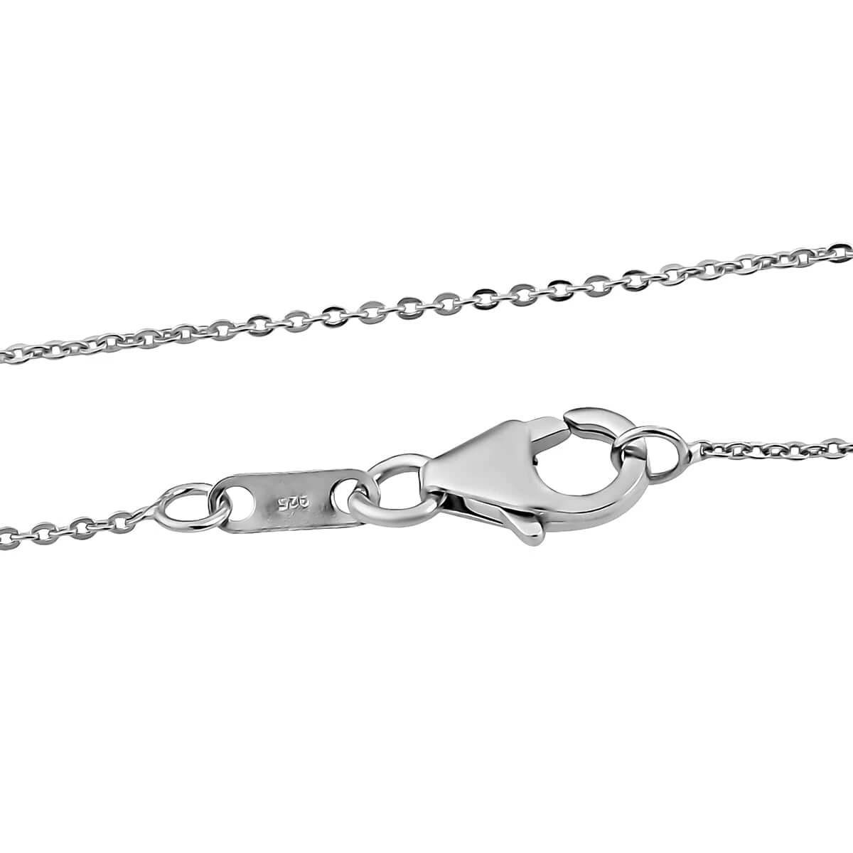 Grandidierite And Diamond Halo Pendant Necklace 20 Inches In Platinum Over Sterling Silver 2.00 Ctw 8 Grandidierite And Diamond Halo Pendant Necklace 20 Inches In Platinum Over Sterling Silver 2.00 Ctw - Image 6