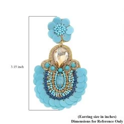 Set Of 2 Multi Color Seed Beaded Dangle Earrings In Goldtone 12 Set Of 2 Multi Color Seed Beaded Dangle Earrings In Goldtone -Jewelry store 4223119 4