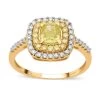 Doorbuster SGL Certified LUXORO 14K Yellow Gold Natural Yellow And White Diamond (I1) Ring (3.25 G) 1.50 Ctw 1 Doorbuster SGL Certified LUXORO 14K Yellow Gold Natural Yellow And White Diamond (I1) Ring (3.25 G) 1.50 Ctw -Jewelry store 6052604