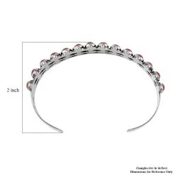 Santa Fe Style Coral Cuff Bracelet In Sterling Silver (7.00 In) 7.50 Ctw -Jewelry store 6057768 4