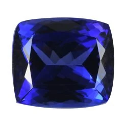 Certified And Appraised Flawless AAAA VIVID Tanzanite (Cush 7x7 Mm) 1.50 Ctw