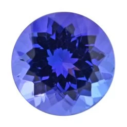 AAAA Tanzanite (Rnd 6.5 Mm) 1.00 Ctw, Loose Gem, Gemstone, Birthstones, Jewel Stone, Gemstone Jewelry