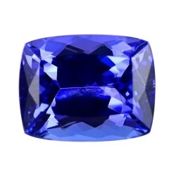 Certified AAAA Tanzanite (Cush 9x7 Mm) 2.10 Ctw