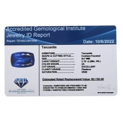 Certified AAAA Tanzanite (Cush 9x7 Mm) 2.10 Ctw 11 Certified AAAA Tanzanite (Cush 9x7 Mm) 2.10 Ctw -Jewelry store 6303582 4