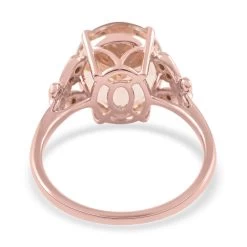 Luxoro 14K Rose Gold AAA Marropino Morganite And G-H I2 Diamond Ring 4.40 Ctw 12 Luxoro 14K Rose Gold AAA Marropino Morganite And G-H I2 Diamond Ring 4.40 Ctw -Jewelry store 6304320 4