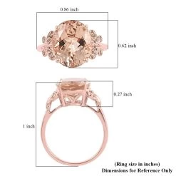 Luxoro 14K Rose Gold AAA Marropino Morganite And G-H I2 Diamond Ring 4.40 Ctw 13 Luxoro 14K Rose Gold AAA Marropino Morganite And G-H I2 Diamond Ring 4.40 Ctw -Jewelry store 6304320 5