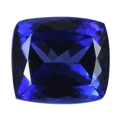 Certified And Appraised AAAA Vivid Tanzanite,Certified Tanzanite, AAAA Tanzanite, Loose Gemstone, Square Cushion Tanzanite 5.00 Ctw