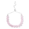 Galilea Rose Quartz Beaded Bolo Bracelet In Platinum Over Sterling Silver 45.10 Ctw -Jewelry store 6830256