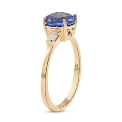 14K Yellow Gold Premium Tanzanite And Diamond G-H I3 Ring 2.15 Grams 2.40 Ctw -Jewelry store 6849389 3