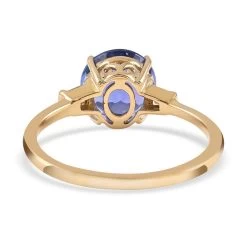 14K Yellow Gold Premium Tanzanite And Diamond G-H I3 Ring 2.15 Grams 2.40 Ctw -Jewelry store 6849389 4