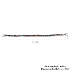 Himalayan Kyanite Beaded Bracelet In Platinum Over Sterling Silver (7.25 In) 27.00 Ctw -Jewelry store 6849446 4