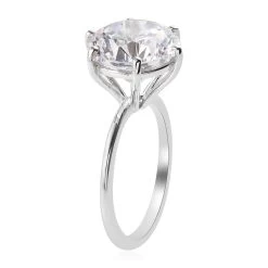 Lustro Stella Made With Finest CZ Solitaire Ring In Platinum Over Sterling Silver Solitaire 9.65 Ctw 11 Lustro Stella Made With Finest CZ Solitaire Ring In Platinum Over Sterling Silver Solitaire 9.65 Ctw -Jewelry store 6920104 3