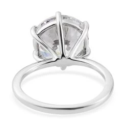 Lustro Stella Made With Finest CZ Solitaire Ring In Platinum Over Sterling Silver Solitaire 9.65 Ctw 12 Lustro Stella Made With Finest CZ Solitaire Ring In Platinum Over Sterling Silver Solitaire 9.65 Ctw -Jewelry store 6920104 4