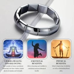 Stackable Beaded Block Bracelet, Terahertz Bracelet, Block Bracelet, Gemstone Stretch Bracelet, Stretch Bead Bracelet 161.00 Ctw -Jewelry store 7016022 4