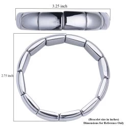 Stackable Beaded Block Bracelet, Terahertz Bracelet, Block Bracelet, Gemstone Stretch Bracelet, Stretch Bead Bracelet 161.00 Ctw -Jewelry store 7016022 6