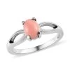 Oregon Peach Opal Solitaire Ring In Stainless Steel 0.60 Ctw , Tarnish-Free, Waterproof, Sweat Proof Jewelry 1 Oregon Peach Opal Solitaire Ring In Stainless Steel 0.60 Ctw , Tarnish-Free, Waterproof, Sweat Proof Jewelry -Jewelry store 7017254