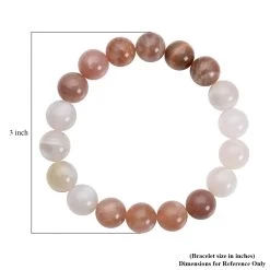 Multi Moonstone 9-11mm Beaded Stretch Bracelet 145.50 Ctw -Jewelry store 7018986 2