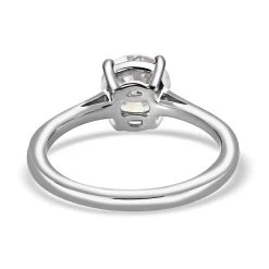Moissanite Solitaire Ring, Moissanite Ring, Platinum Over Sterling Silver Ring, Gifts For Her, Moissanite Jewelry 1.00 Ctw -Jewelry store 7019936 5