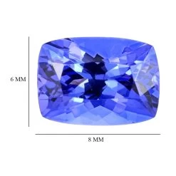 Certified & Appraised AAAA Tanzanite (Cush 8x6 Mm) 1.50 Ctw -Jewelry store 7023323 3