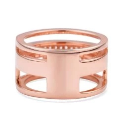 Sliding Simulated Diamond 3 Row Band Ring In 14K Rose Gold Over Sterling Silver 1.60 Ctw -Jewelry store 7026834 4