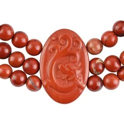 Galilea Rose Quartz Carved Dragon Stretch Multi-Row Beaded Bracelet 165.00 Ctw -Jewelry store 7027457 2