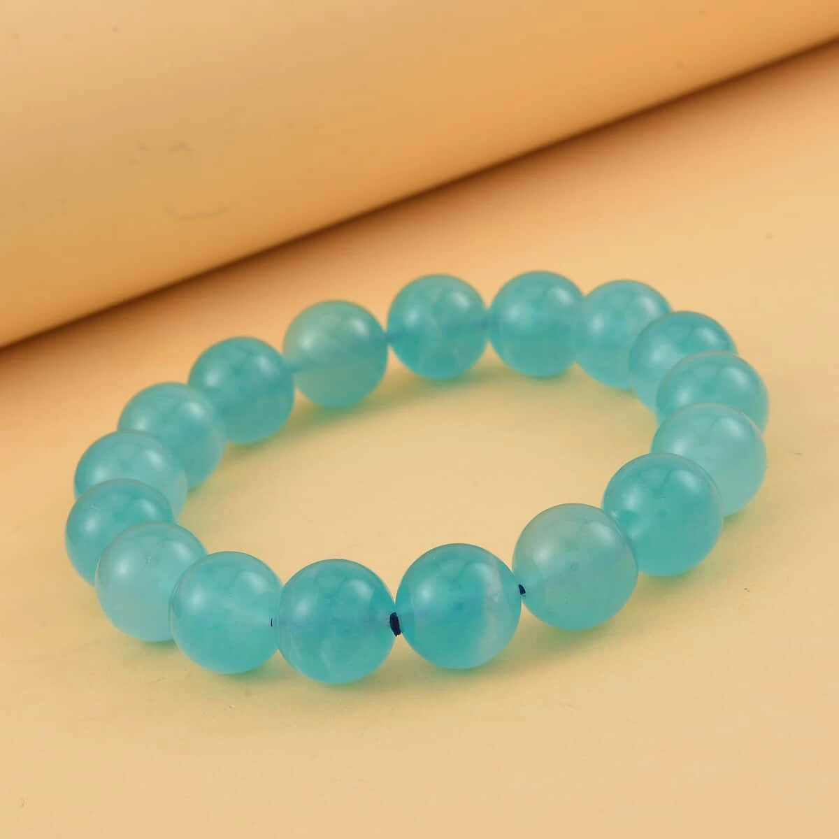 AAA Amazonite Beaded Stretch Bracelet, Amazonite Bracelet, Amazonite Beads Bracelet, Stretchable Bracelet 115.00 Ctw 4 AAA Amazonite Beaded Stretch Bracelet, Amazonite Bracelet, Amazonite Beads Bracelet, Stretchable Bracelet 115.00 Ctw - Image 2