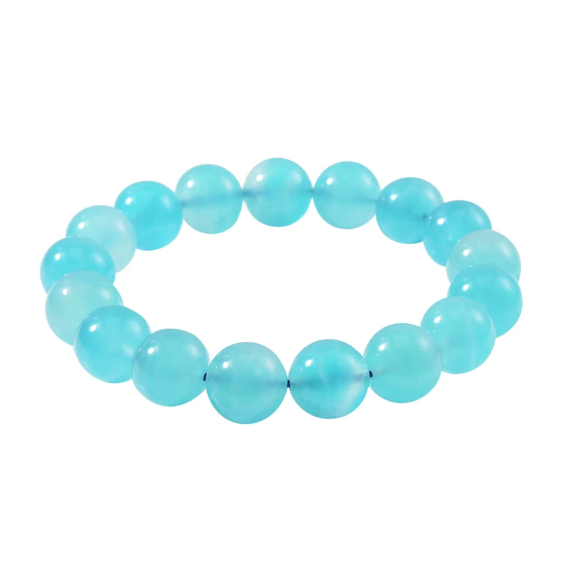 AAA Amazonite Beaded Stretch Bracelet, Amazonite Bracelet, Amazonite Beads Bracelet, Stretchable Bracelet 115.00 Ctw 5 AAA Amazonite Beaded Stretch Bracelet, Amazonite Bracelet, Amazonite Beads Bracelet, Stretchable Bracelet 115.00 Ctw - Image 3