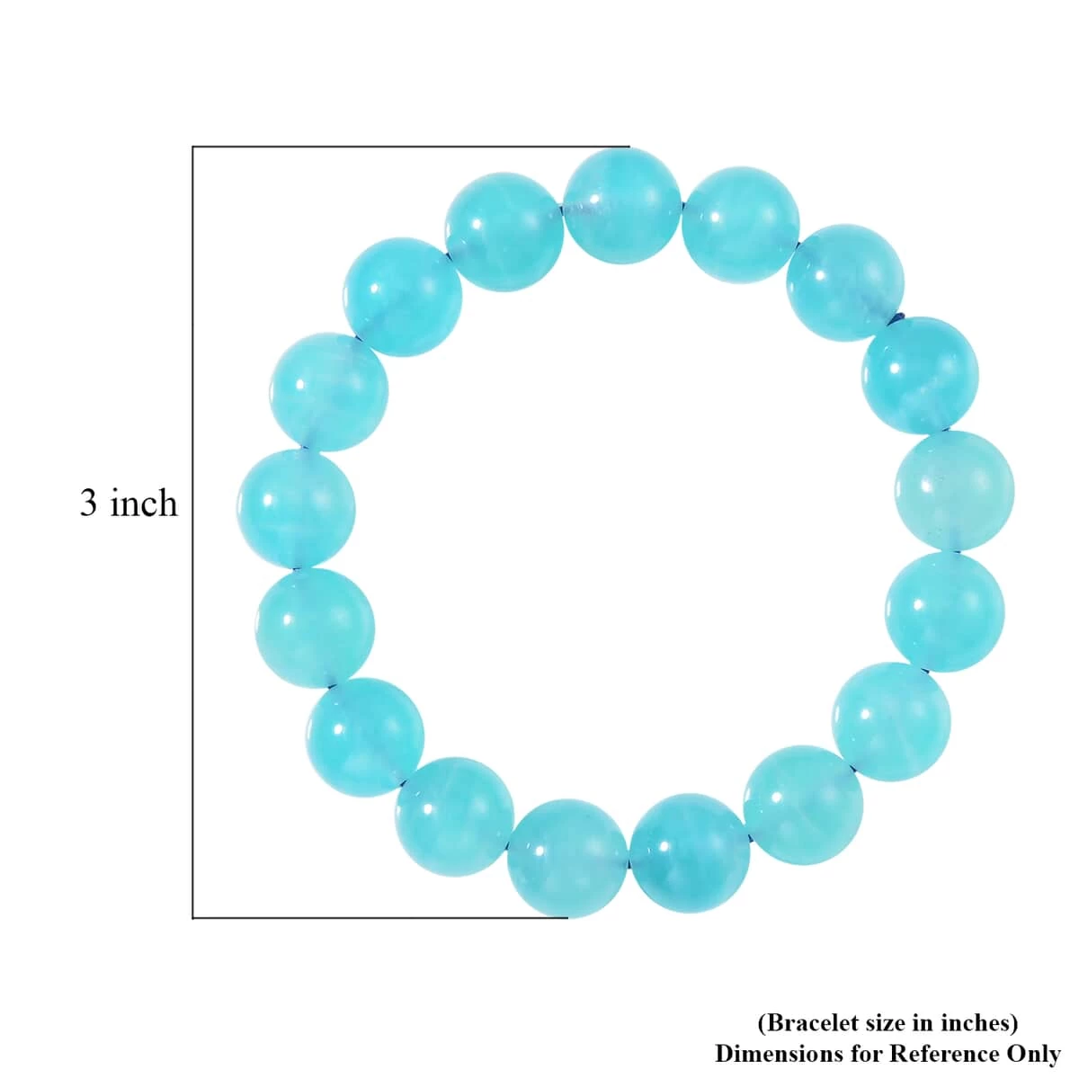 AAA Amazonite Beaded Stretch Bracelet, Amazonite Bracelet, Amazonite Beads Bracelet, Stretchable Bracelet 115.00 Ctw 7 AAA Amazonite Beaded Stretch Bracelet, Amazonite Bracelet, Amazonite Beads Bracelet, Stretchable Bracelet 115.00 Ctw - Image 5