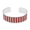 Santa Fe Style Coral Cuff Bracelet In Sterling Silver (6.00 In) 2 Santa Fe Style Coral Cuff Bracelet In Sterling Silver (6.00 In) -Jewelry store 7082522