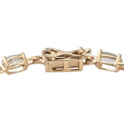 Luxoro 10K Yellow Gold Premium Narsipatnam Alexandrite Tennis Bracelet (8.00 In) 6.50 Ctw -Jewelry store 7129346 3