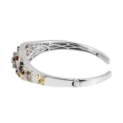 Multi-Tourmaline Cuff Bracelet In Vermeil Yellow Gold And Platinum Over Sterling Silver (7.25 In) 7.10 Ctw -Jewelry store 7131451 3