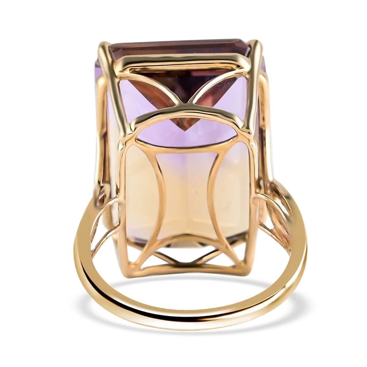 LUXORO 10K Yellow Gold AAA Anahi Ametrine Solitaire Ring 3.60 Grams 23.85 Ctw 6 LUXORO 10K Yellow Gold AAA Anahi Ametrine Solitaire Ring 3.60 Grams 23.85 Ctw - Image 4