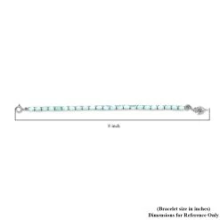 Larimar Tennis Bracelet With Sea Horse Lock In Platinum Over Sterling Silver (8.00 In) 20.00 Ctw -Jewelry store 7139068 4