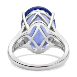 Color Change Fluorite And White Zircon Split Shank Ring In Rhodium Over Sterling Silver 14.90 Ctw 12 Color Change Fluorite And White Zircon Split Shank Ring In Rhodium Over Sterling Silver 14.90 Ctw -Jewelry store 7153771 4