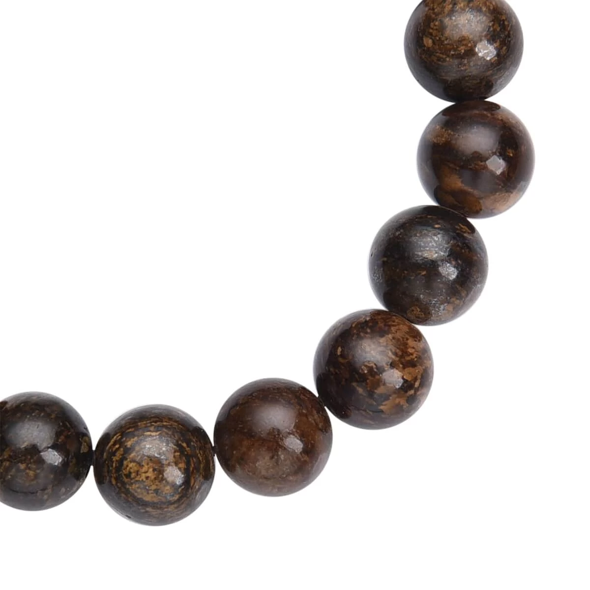 Bronzite Beaded Stretch Bracelet 184.00 Ctw 6 Bronzite Beaded Stretch Bracelet 184.00 Ctw - Image 4