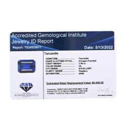 Certified And Appraised AAAA Tanzanite (Oct Free Size) 2.50 Ctw -Jewelry store 7155533 3