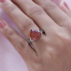 Natural Tanzanian Natronite Solitaire Ring In Platinum Over Sterling Silver 5.10 Ctw 10 Natural Tanzanian Natronite Solitaire Ring In Platinum Over Sterling Silver 5.10 Ctw -Jewelry store 7156242 2