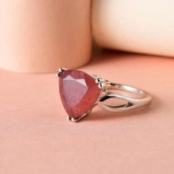 Tanzanian Natronite Solitaire Ring In Platinum Over Sterling Silver 4.75 Ctw -Jewelry store 7156247 1