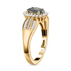 ILIANA 18K Yellow Gold AAA Narsipatnam Alexandrite And G-H SI Diamond Ring 4.35 Grams 1.50 Ctw -Jewelry store 7156537 3