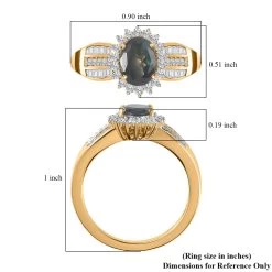 ILIANA 18K Yellow Gold AAA Narsipatnam Alexandrite And G-H SI Diamond Ring 4.35 Grams 1.50 Ctw -Jewelry store 7156537 5