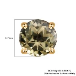 Iliana AAA Turkizite Earrings In 18K Yellow Gold, Gold Solitaire Studs, Gold Jewelry Gifts 2.00 Ctw -Jewelry store 7167070 6