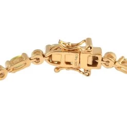 AAA Sava Sphene And Natural White Zircon Bracelet In Vermeil Yellow Gold Over Sterling Silver (6.50 In) 5.35 Ctw 10 AAA Sava Sphene And Natural White Zircon Bracelet In Vermeil Yellow Gold Over Sterling Silver (6.50 In) 5.35 Ctw -Jewelry store 7168659 3